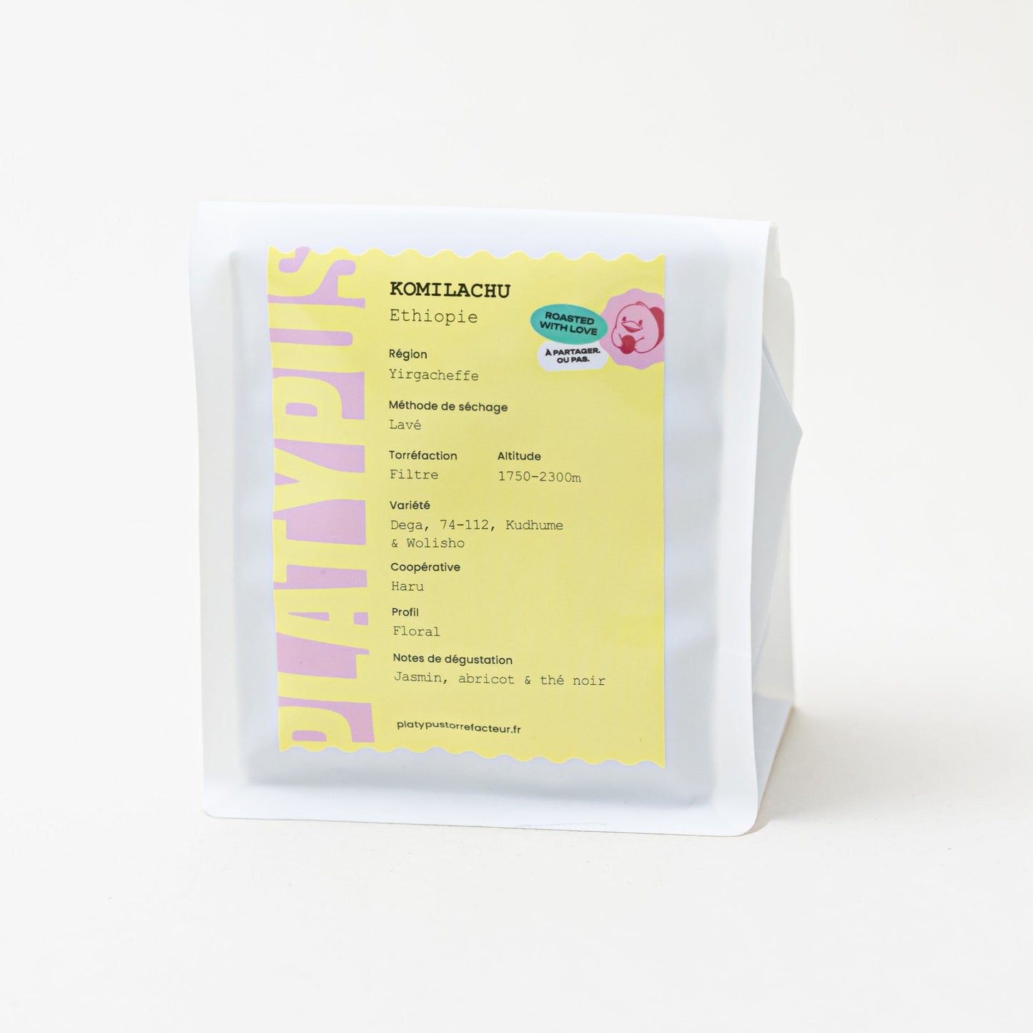 photo du paquet de café komilachu de Platypus torréfacteur